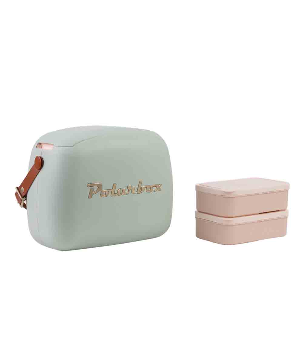 Polarbox 6 Liter Urban Cooler Bag with 2 Containers Matcha Gold