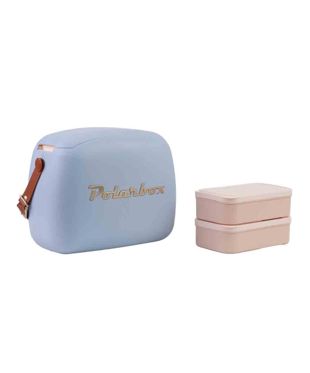 Polarbox 6 Liter Urban Cooler Bag with 2 Containers Bruma Gold