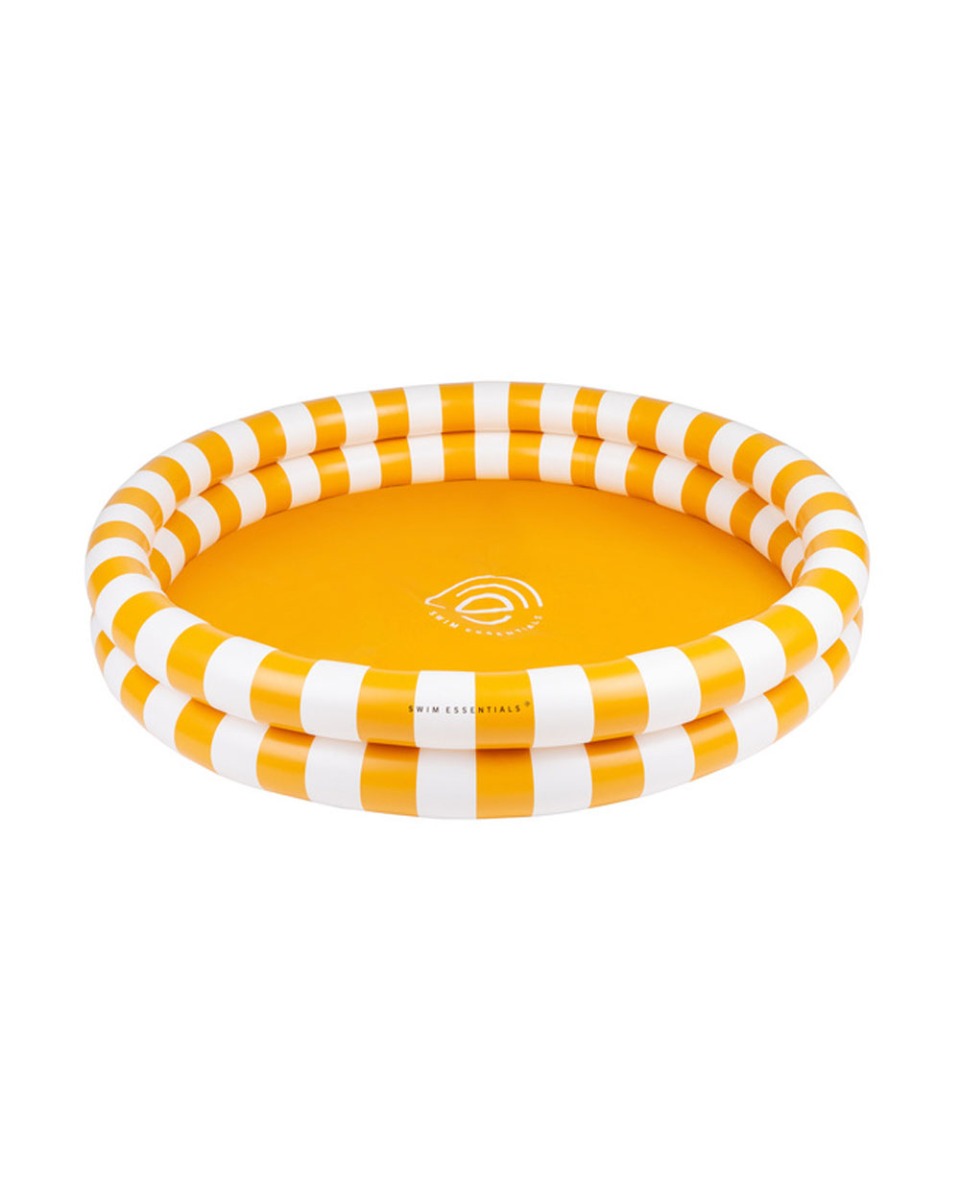 Swim Essentials Yellow Stripes Children's Pool 100cm 2 Rings
