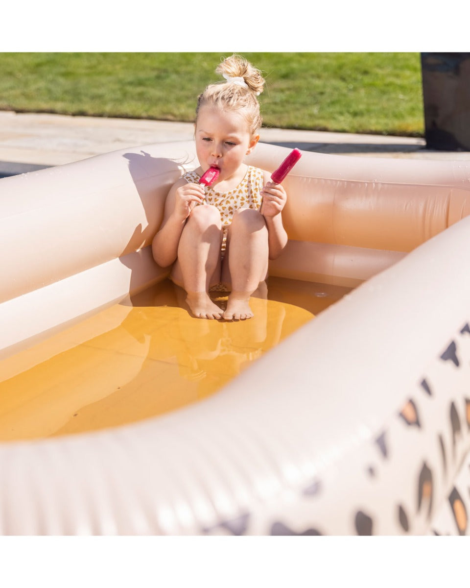 Swim Essentials Beige Leopard Printed Paddling Pool 211cm