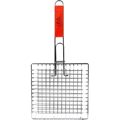 Elite BBQ Grillian Flat Wooden Handle