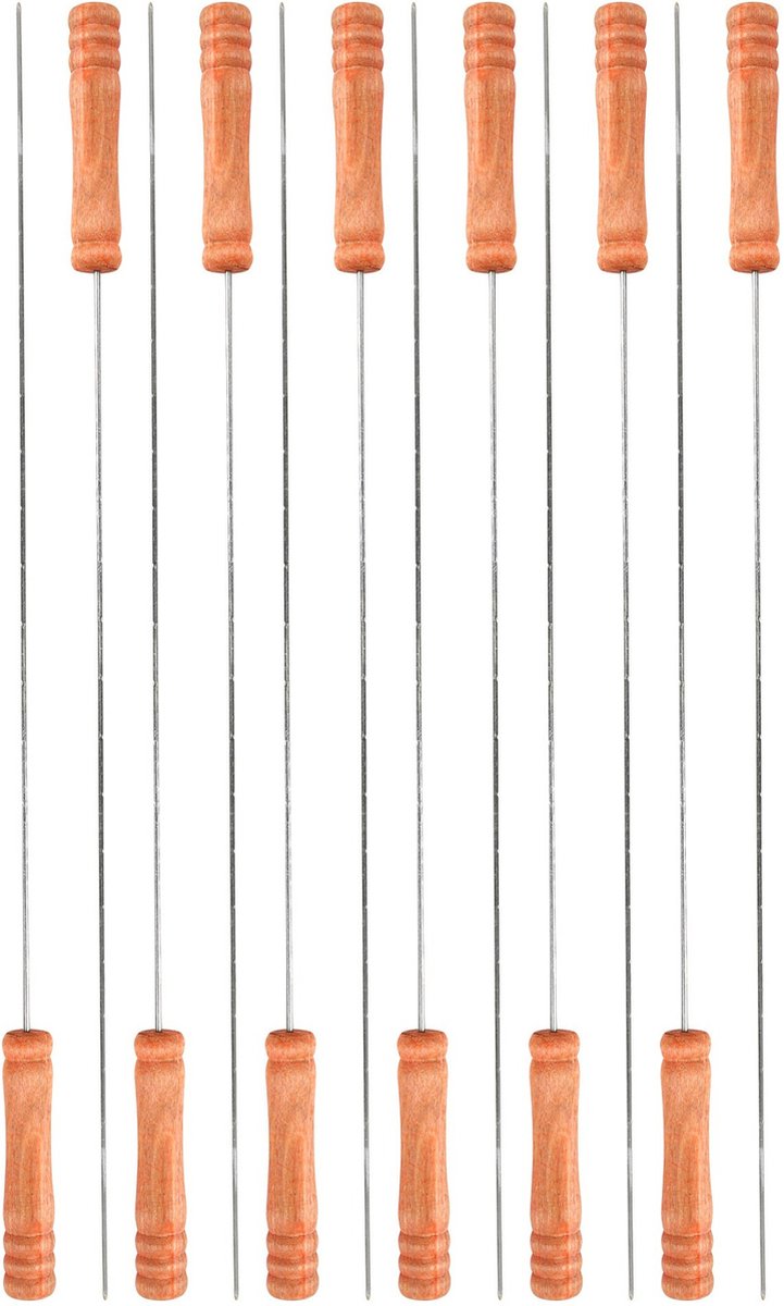 Elite Set Of 12 Barbecue Skewer In Metal