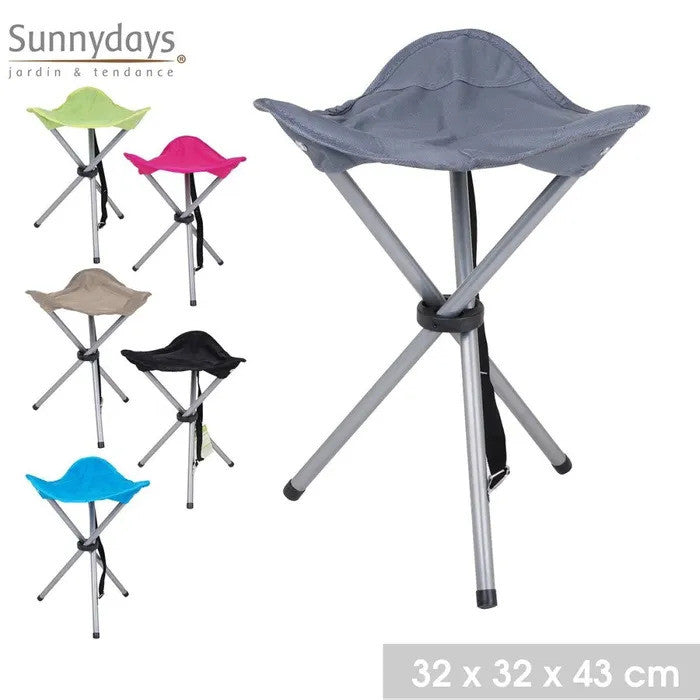 Summertime Folding Camping Stool 1 Piece Assorted Colors