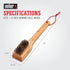 Weber Bamboo Grill Brush Black & Silver 30cm