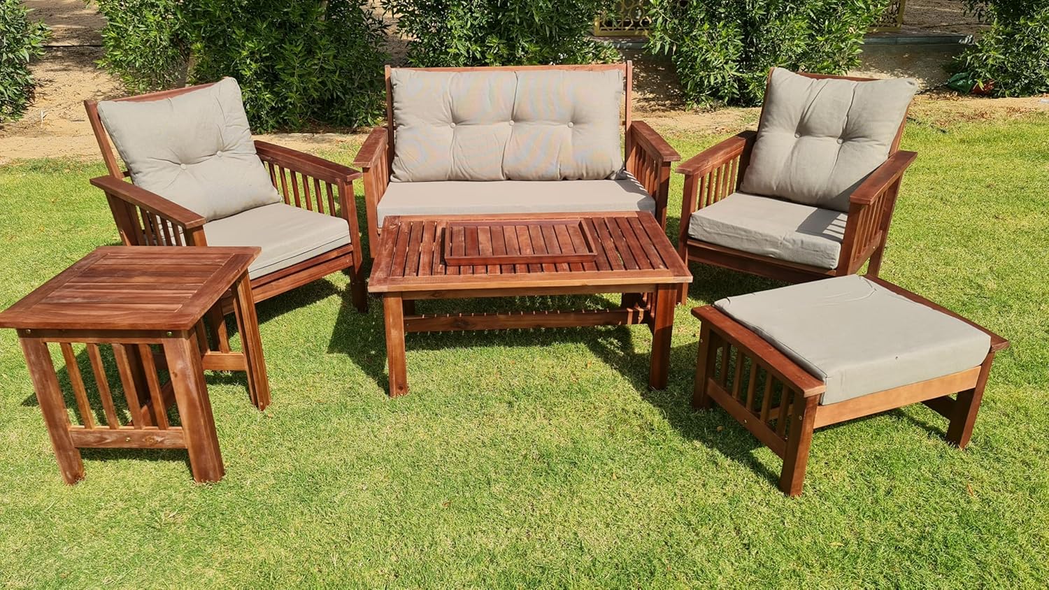 Paradiso Wooden Outdoor Set 7Pcs