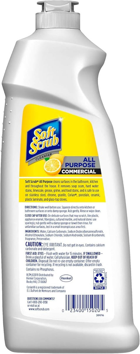 Soft Scrub Cleanser All Purpose 24 Oz