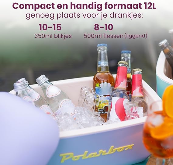 Polarbox 20 Liters Classic Cooler Box Orange Sorbet - Pink