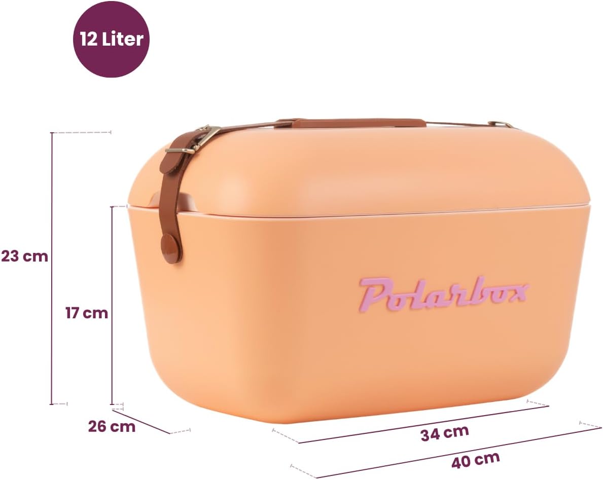 Polarbox 20 Liters Classic Cooler Box Orange Sorbet - Pink