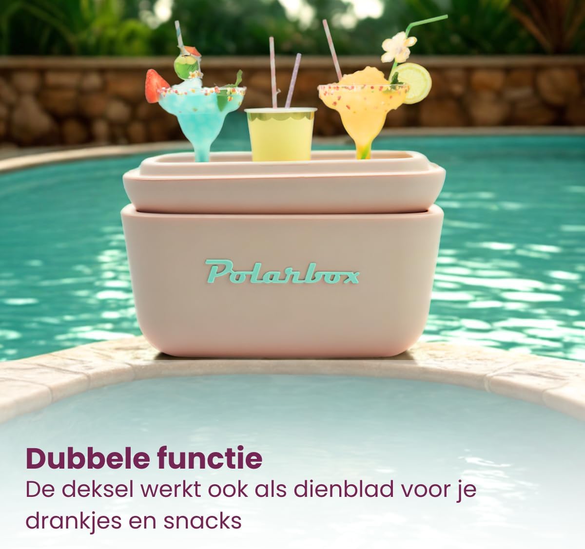 Polarbox 20 Liters Classic Cooler Box Orange Sorbet - Pink