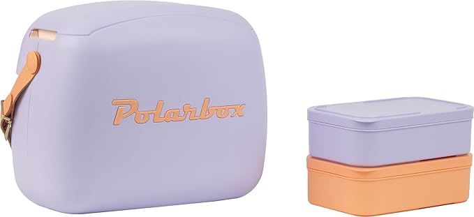 Polarbox 6 Liters Summer Pop Cooler Bag with 2 Containers Lilac - Sorbet