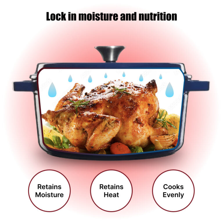 Grand Feu Cast iron pot Grand Feu 5.6 L (Blue)