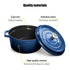 Grand Feu Cast iron pot Grand Feu 4.7 L (Blue)