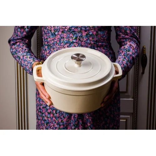 Grand Feu Cast iron pot Grand Feu 4.7 L (White)