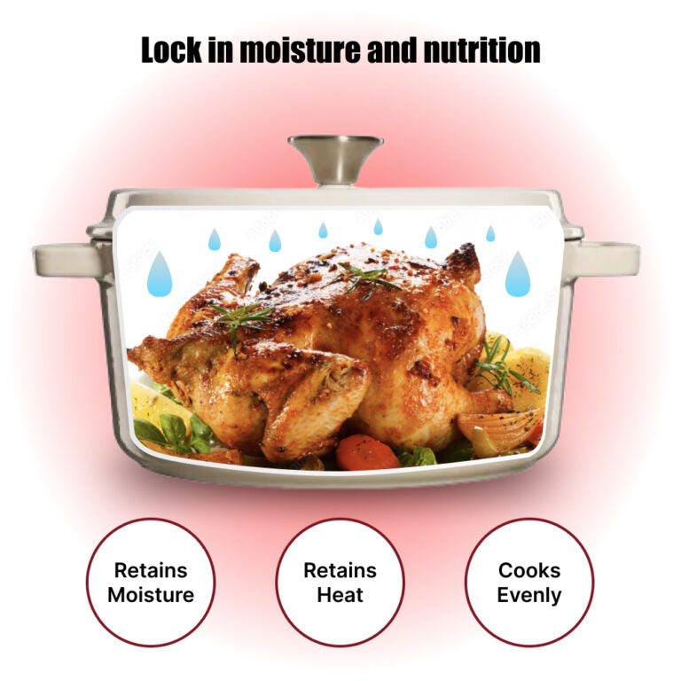 Grand Feu Cast iron pot Grand Feu 4.7 L (White)