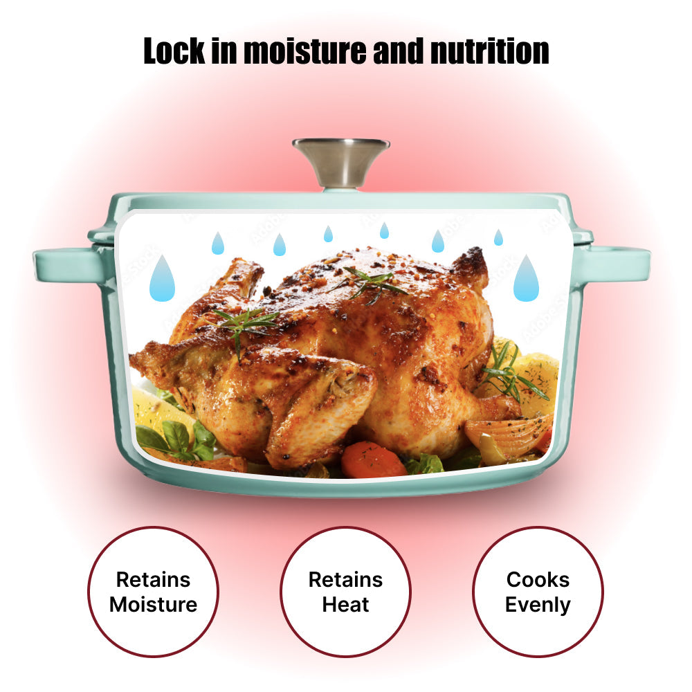 Grand Feu Cast iron pot Grand Feu 3.5 L (light blue)