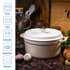 Grand Feu Cast iron pot Grand Feu 3.5 L (White)