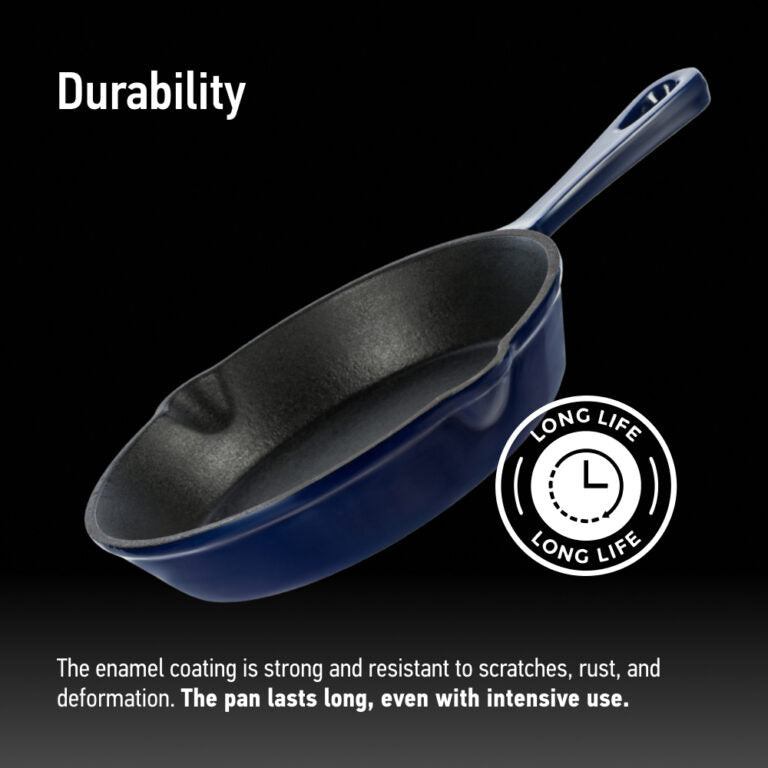Grand Feu Cast iron frying pan Grand Feu 15.5 cm (Blue)