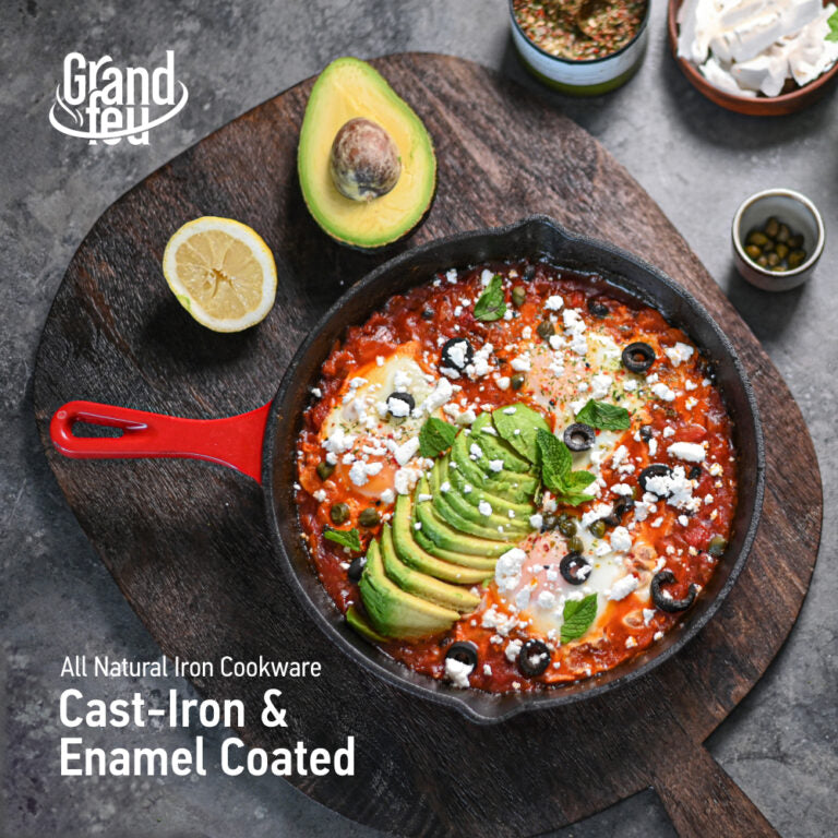 Grand Feu Cast iron frying pan Grand Feu 15.5 cm (Red)