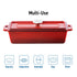Grand Feu Cast iron baking dish with lid Grand FEU 1.7 L (Red)