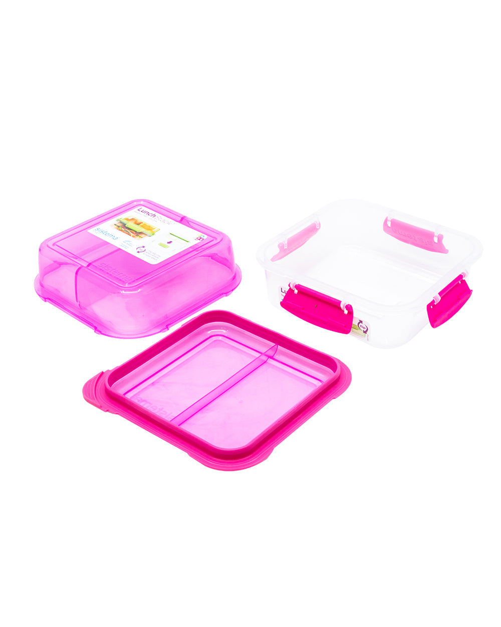 Sistema Lunch Stack To Go Pink