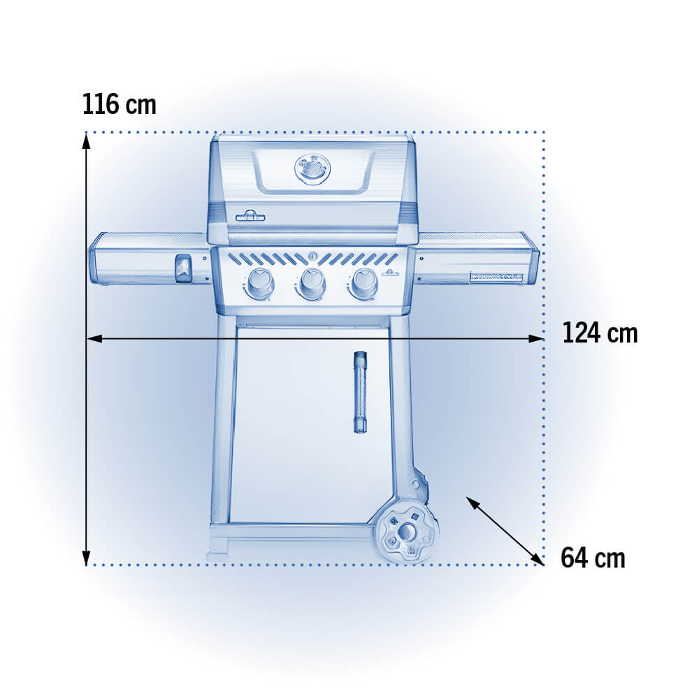 Napoleon Freestyle 365 Propane Gas Grill, Graphite