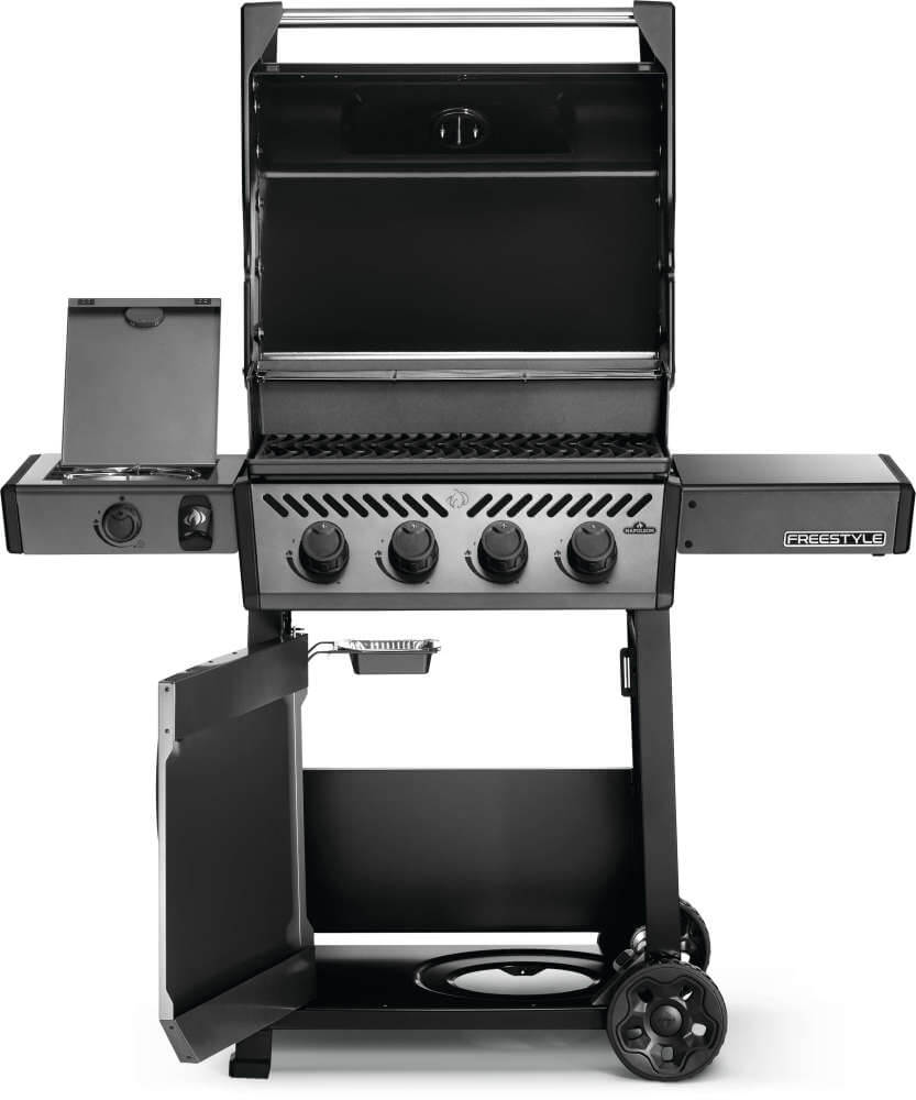 Napoleon Freestyle 425 Propane Gas Grill With Range Side Burner, Graphite