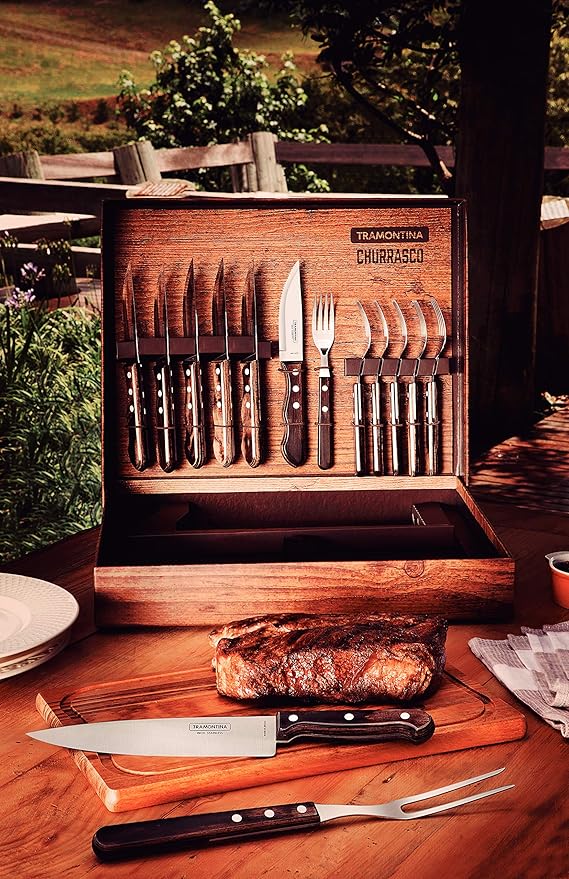 Tramontina Ww 15 Pcs Barbecue Set Polywood