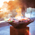 OFYR Classic Corten 100 Wood-Fired Outdoor Grill & Fire Pit – Premium Steel BBQ Plancha Cooking Station