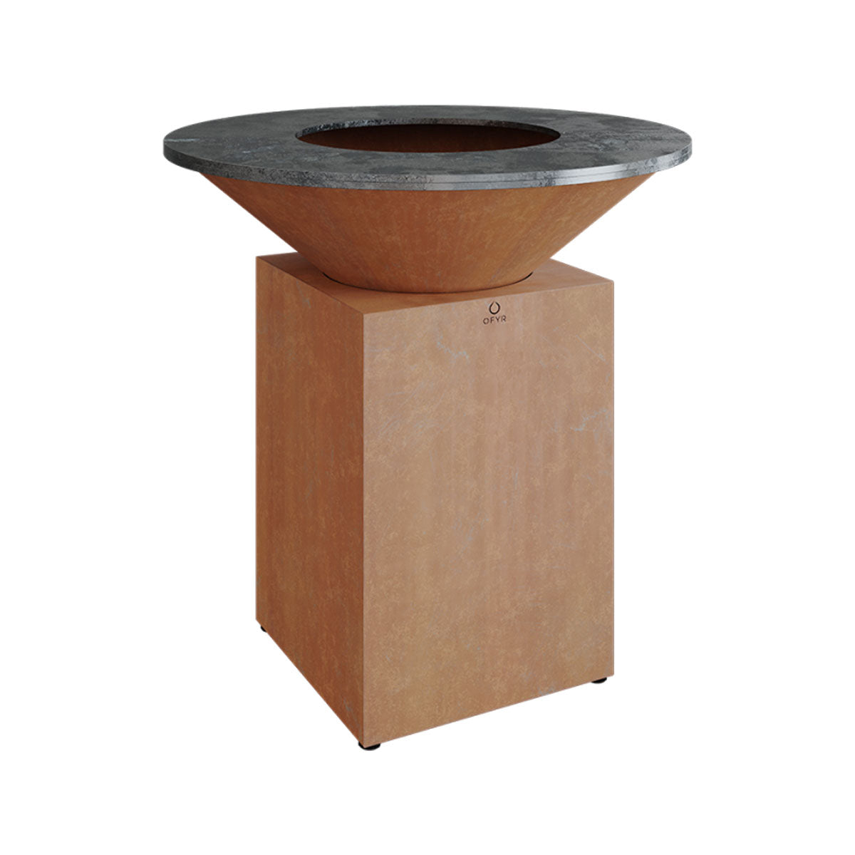 OFYR Classic Corten 100 Wood-Fired Outdoor Grill & Fire Pit – Premium Steel BBQ Plancha Cooking Station
