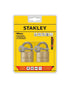 Stanley Brass Padlock 40mm Standard Shackle Set of 2 By Homesmiths