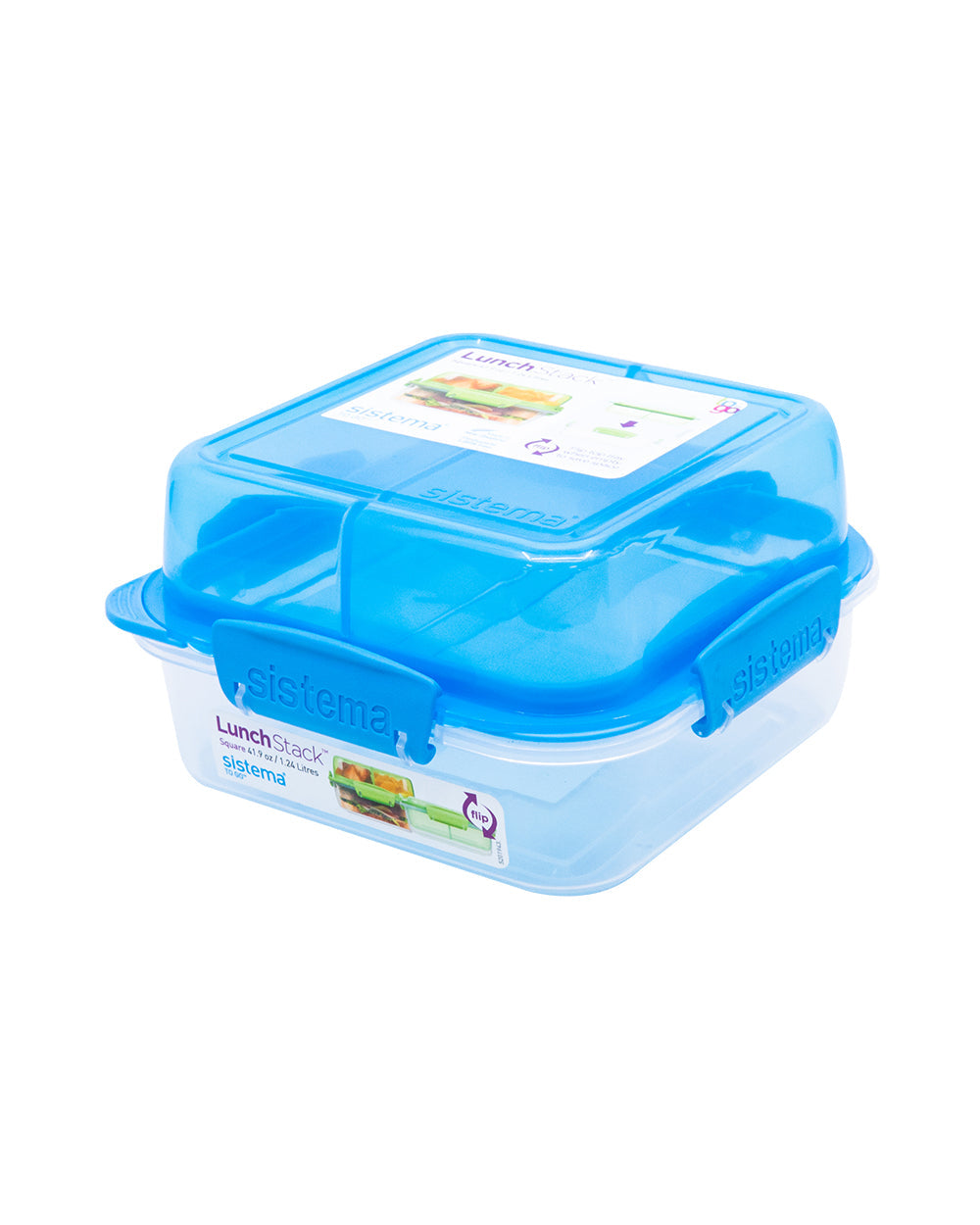 Sistema Lunch Stack To Go Blue