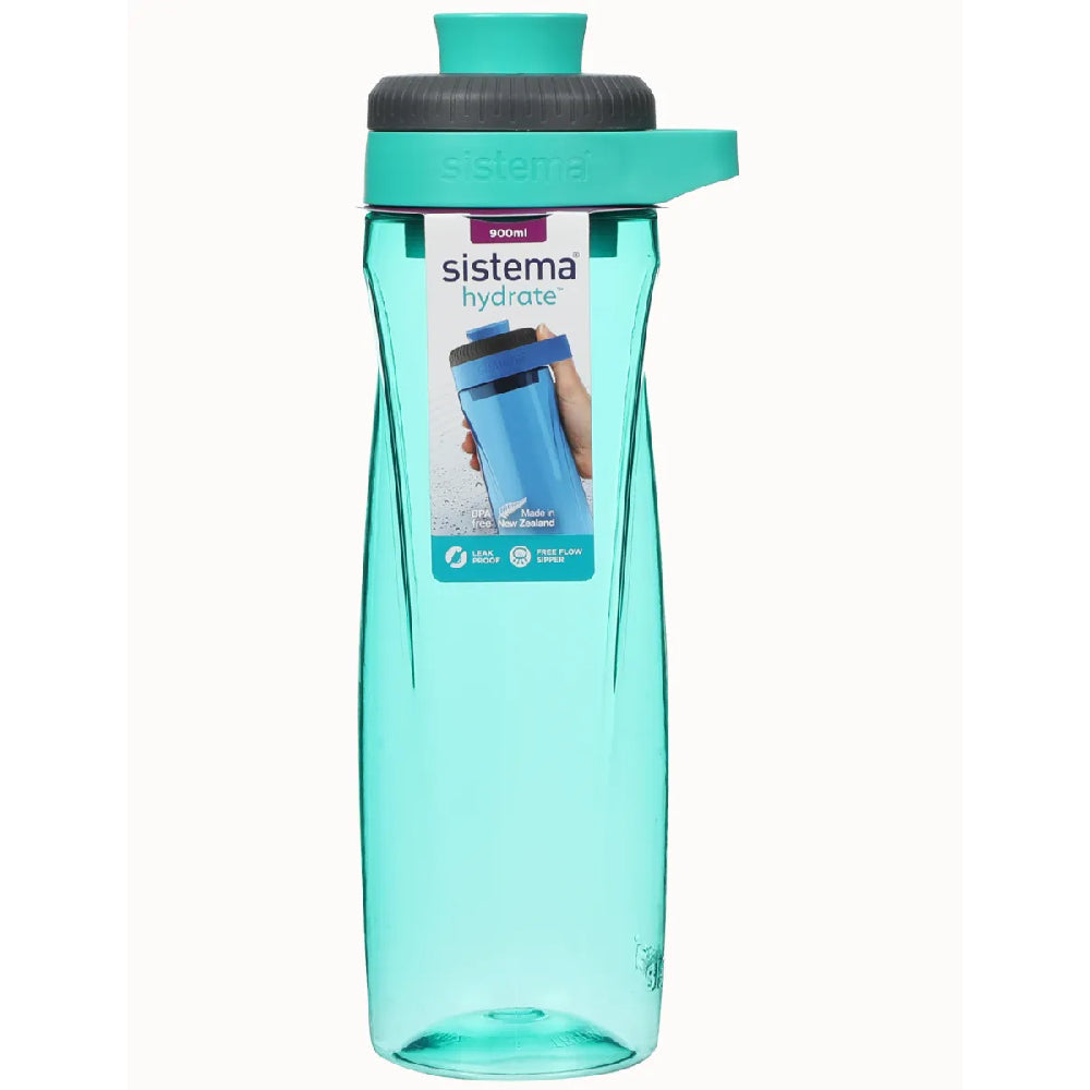 Sistema 900ML Twist n Chug lid Bottle Green