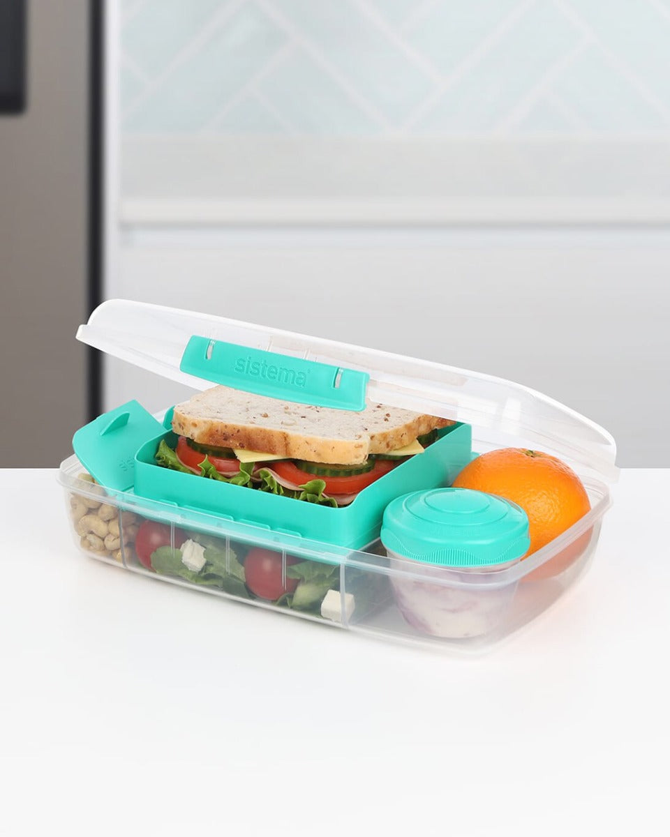 Sistema 1.76 Litre Bento Box To Go Teal