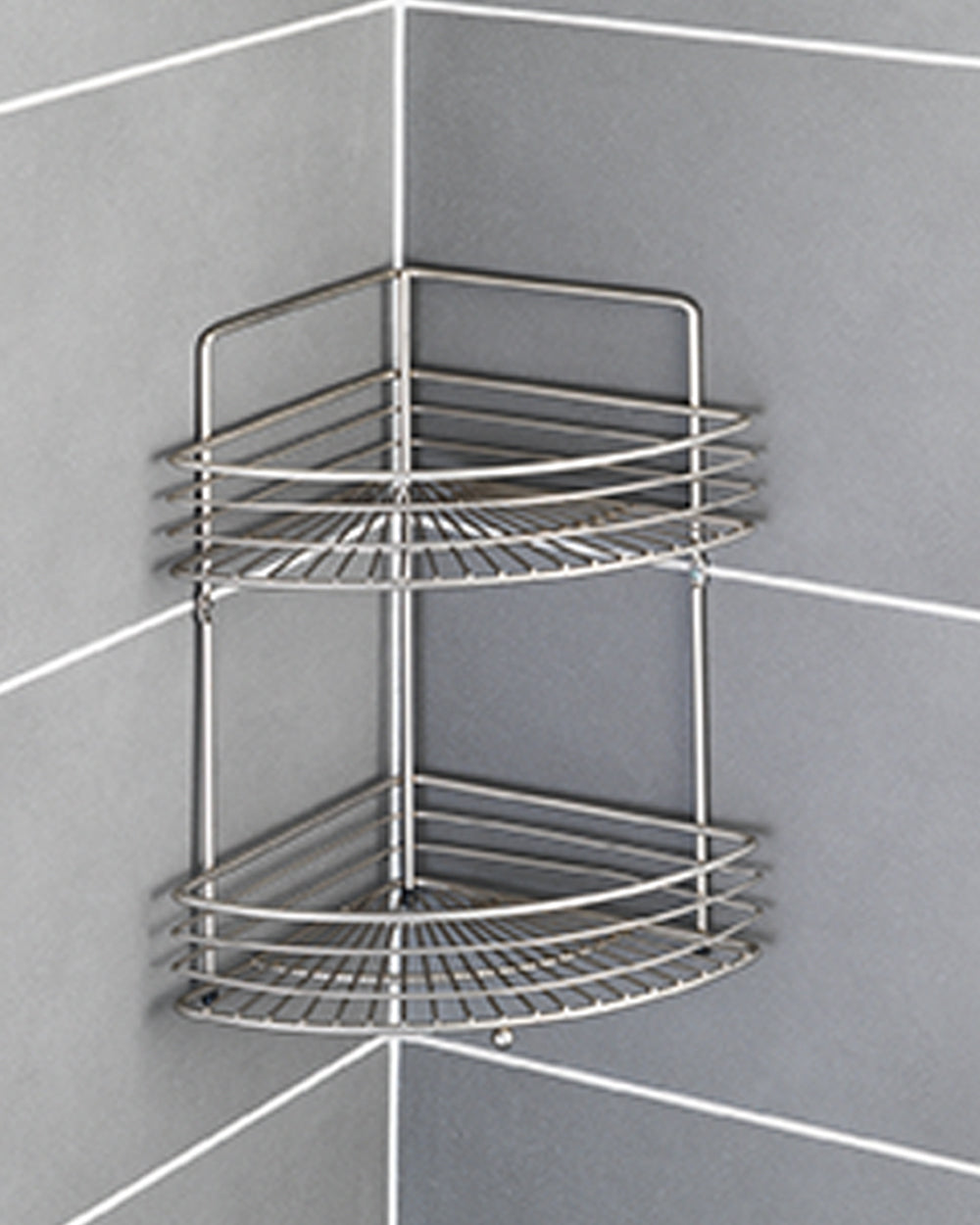 Wenko 2 Tier Bathroom Corner Rack Milano