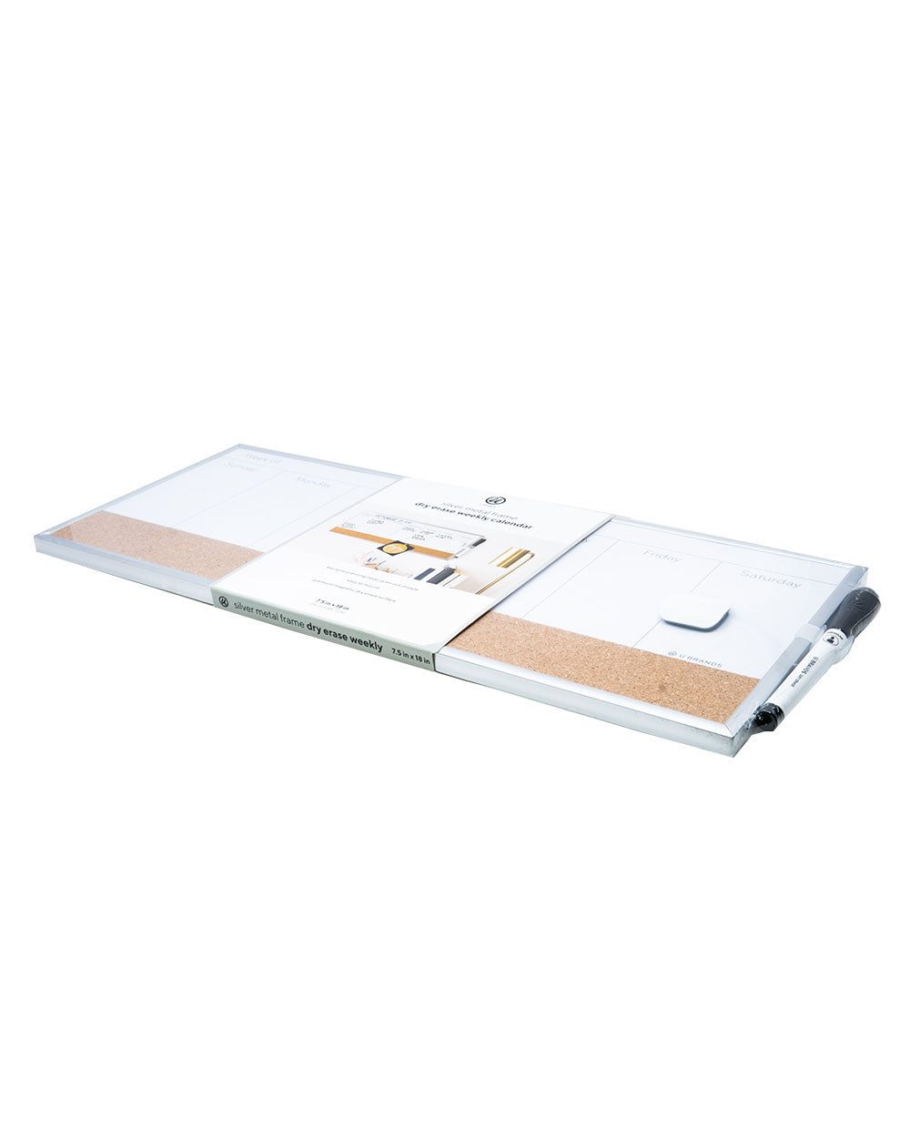 U Brands Aluminum Frame Weekly Planner Board