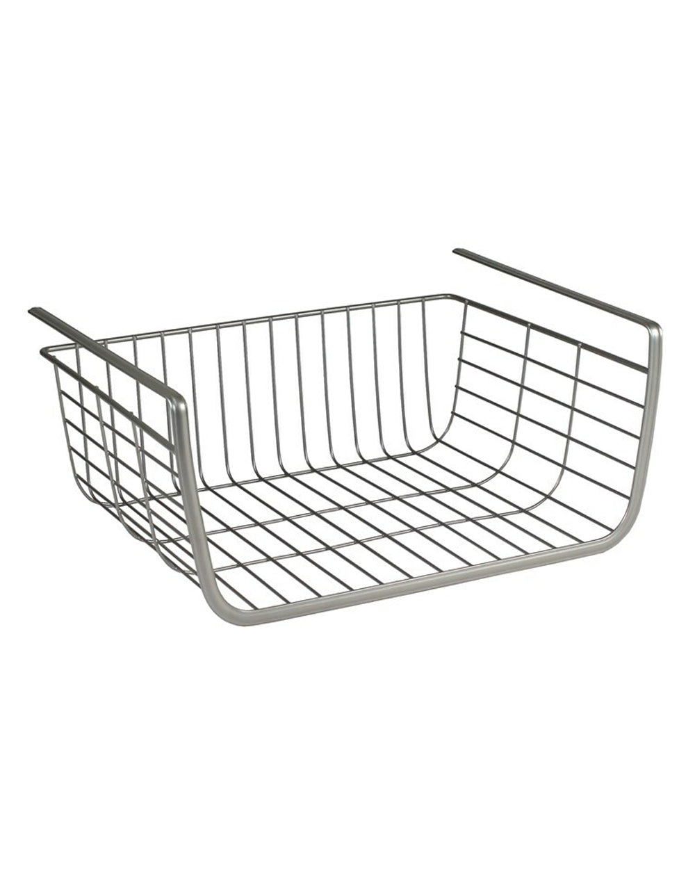 Spectrum Ashley Over the Shelf Basket Satin Nickel Small