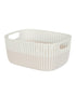 Simplify Sailor Knot Storage Tote Two Tone Large Ivory