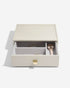 Stackers Classic Deep 3 Drawer Pebble Oatmeal 18 x 25 x 8.2 cm