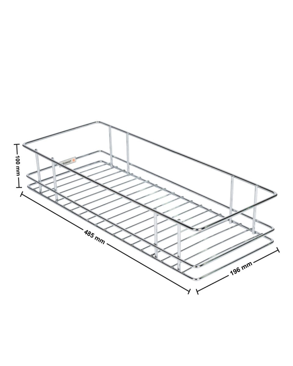 Tansel Pantry Pull Out Drawer with Slides L 196 x H 100 x W 485 mm