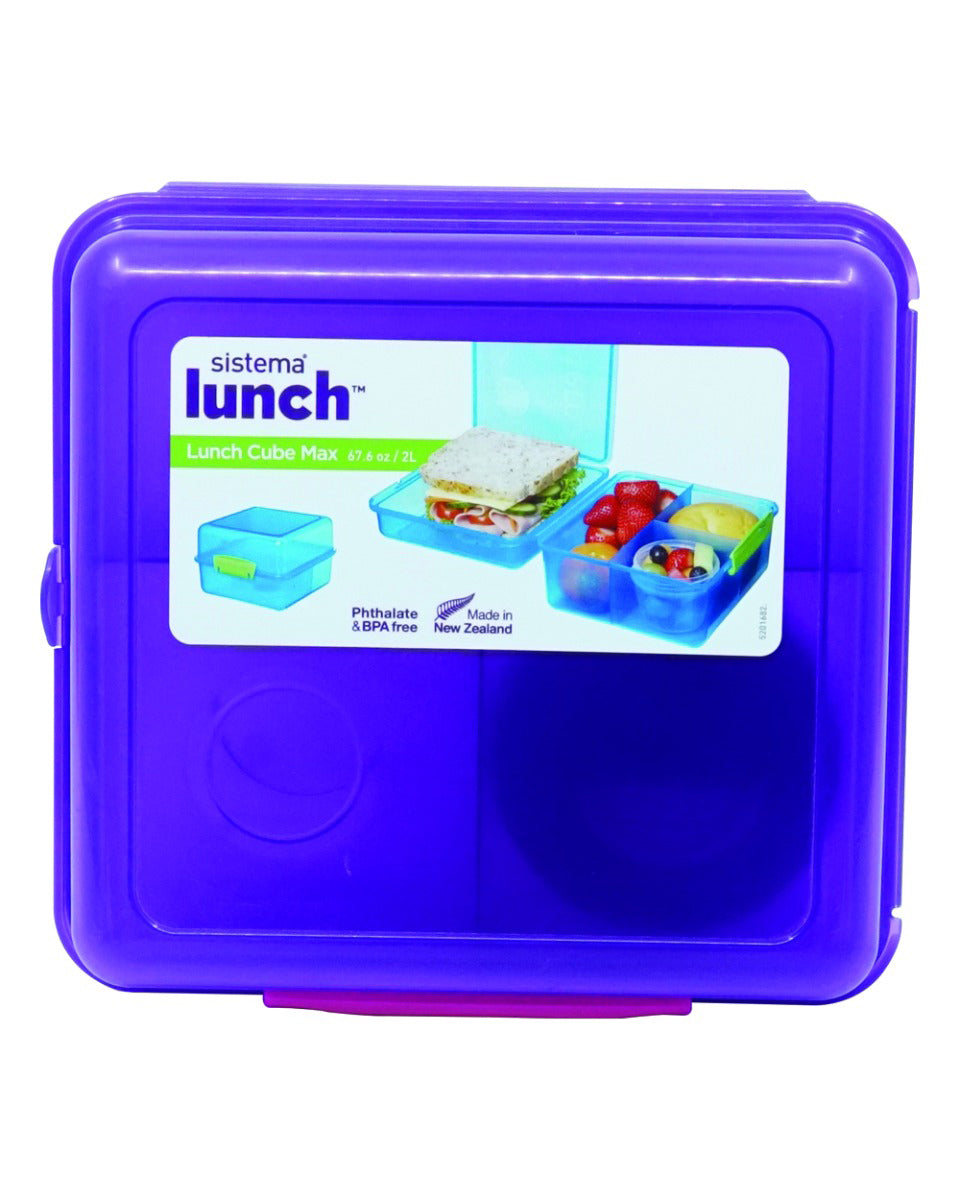 Sistema Lunch Cube Max With Yogurt 2L Purple
