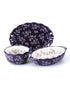 Temptations Floral Lace Side Series Set of 3 Piece Egg Plant