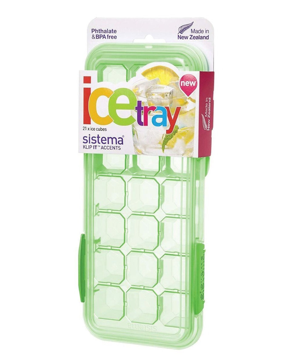 Sistema Large Ice Tray Accents Klip It Green