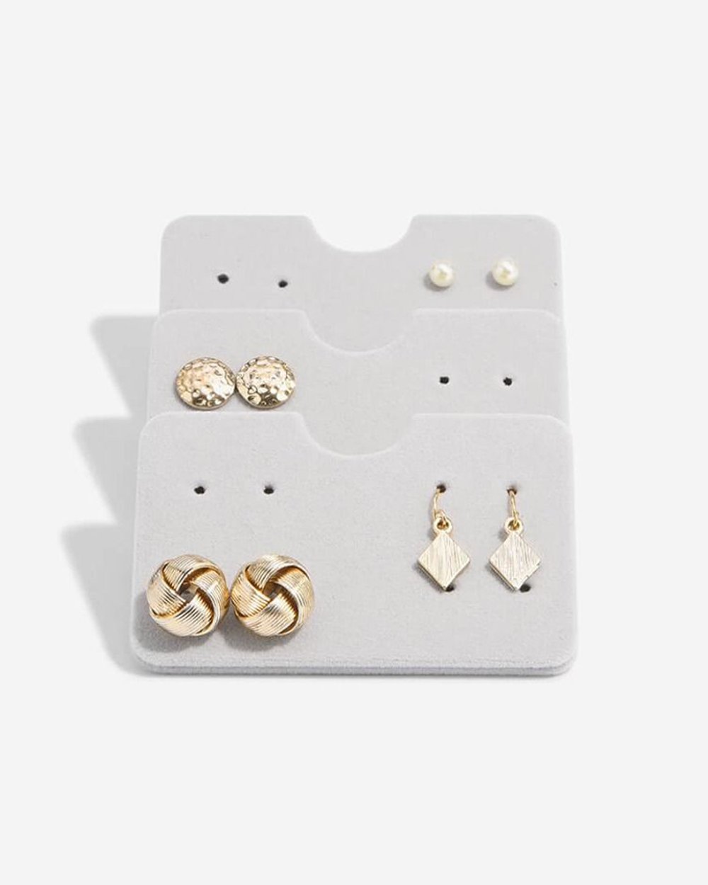 Stackers Grey Earring Display Accessory Set Of 3