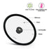 Fissman Lid Arcades 28 cm Black Marble Silicone Rim