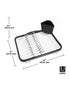 Umbra Sinkin Dish Rack Smoke Nickel