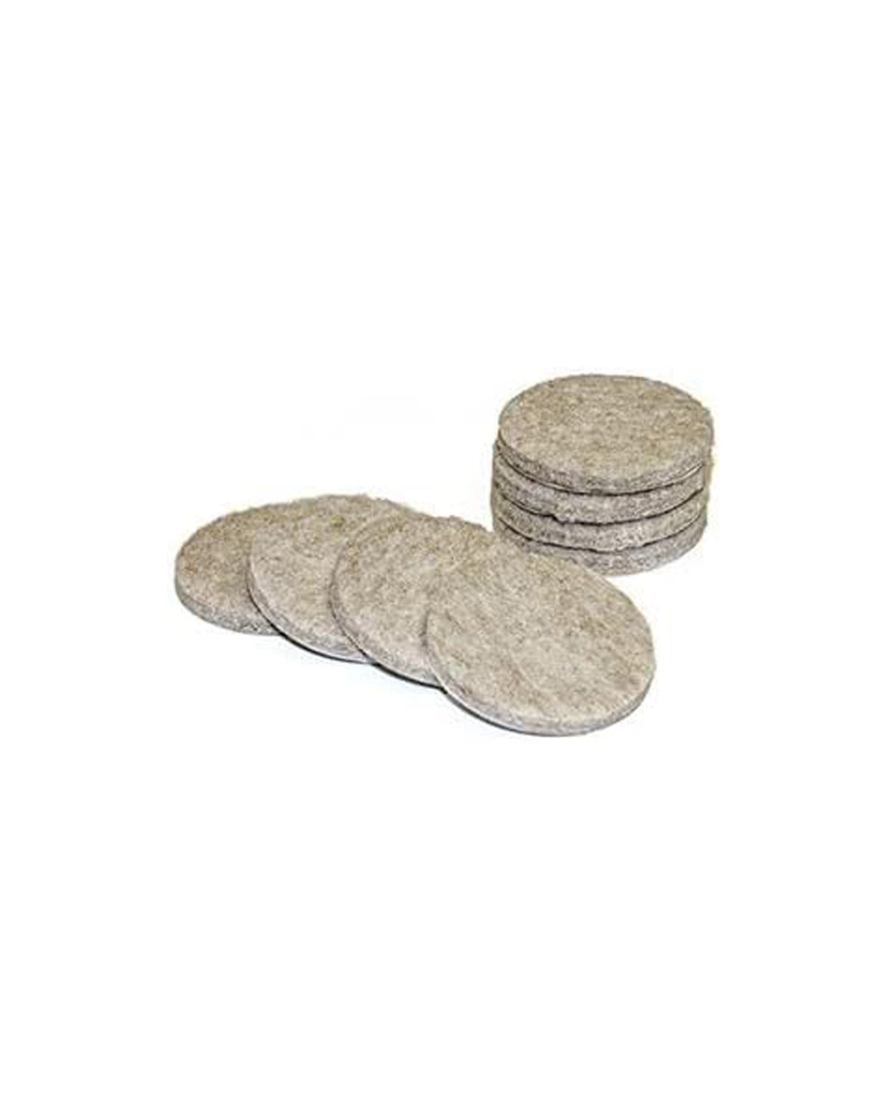Truguard Heavy Duty Self Adhesive 1.5 inch Round Felt Pads Tan Pack of 8