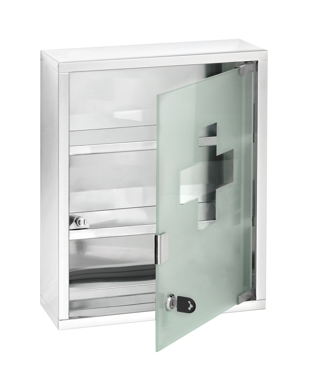 Wenko Stainless Steel Medicine Chest Grey & Silver