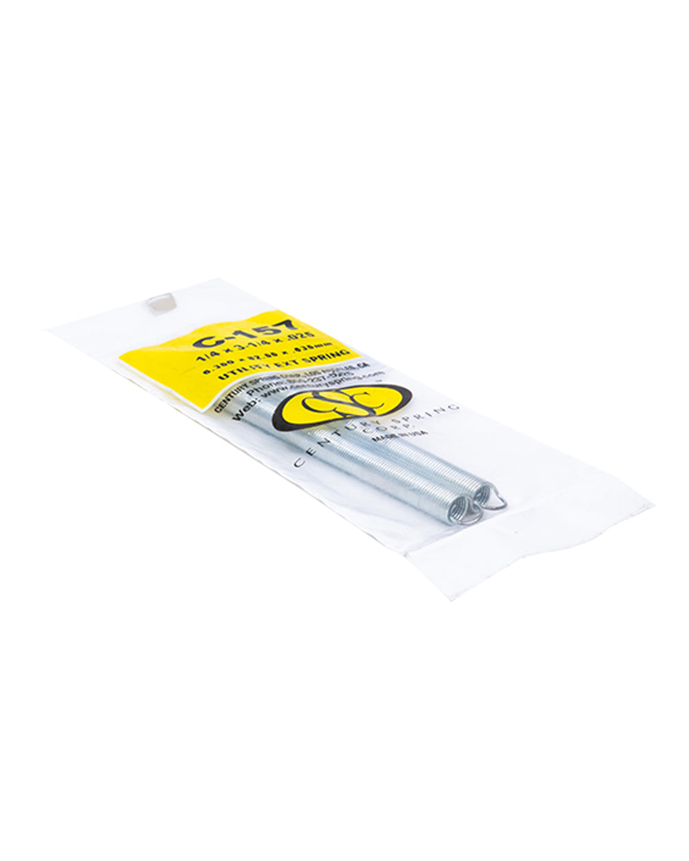 Utility Extension Spring C 157 Pack of 2 - 6.350 x 82.55 x .635 mm