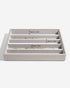 Stackers Classic 5 Compartment Necklace Box Taupe