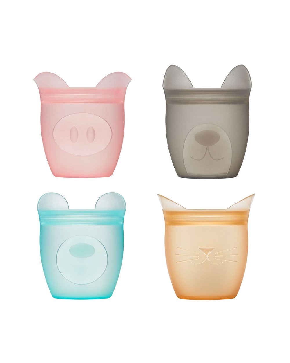 Zip Top Baby Snack Container Set of 4